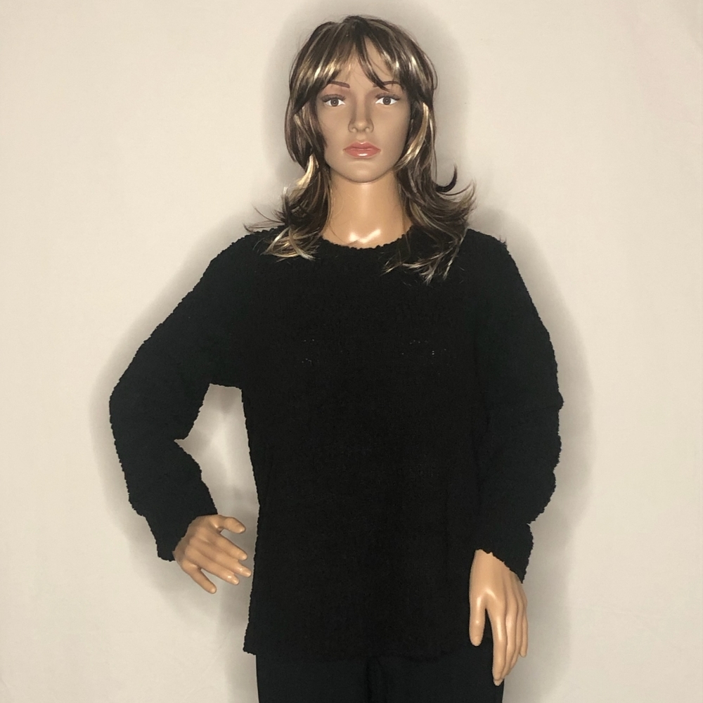 NWT Navy Teddy Bounclé Sweater by Style & Co. Size M